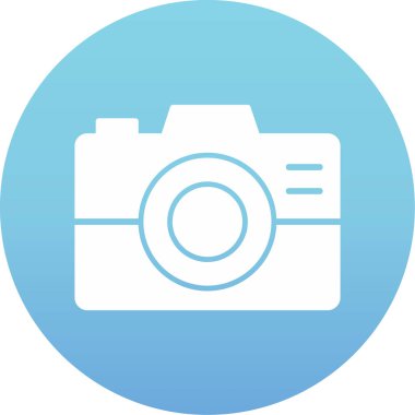 kamera simgesi vektör illüstrasyonu 