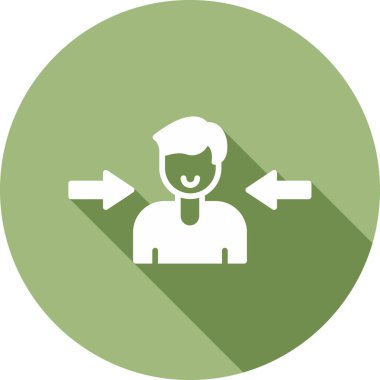 Oklu adam, vektör illüstrasyonu 