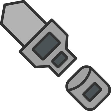 Özdenetim web simgesi, vektör illüstrasyonu