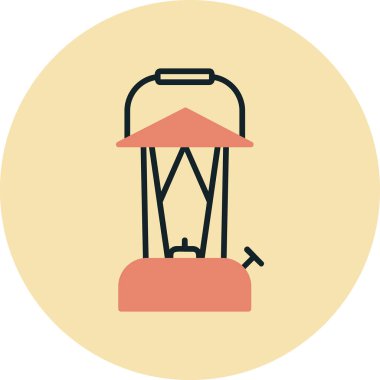 Bir fener ağ simgesinin vektör illüstrasyonu