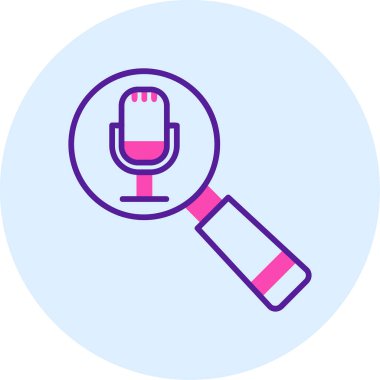 Podcast vektör illemesini ara