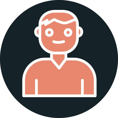 Kullanıcı Hesabı web simgesi basit illüstrasyon