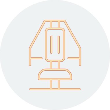 Chest Press makine simgesinin vektör illüstrasyonu