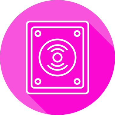 Acil Düğme Web simgesi, vektör illüstrasyonu  