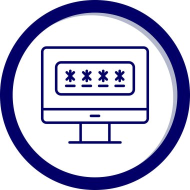 password web icon vector illustration 