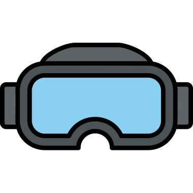 Gözlükler. Web simgesi basit illüstrasyon