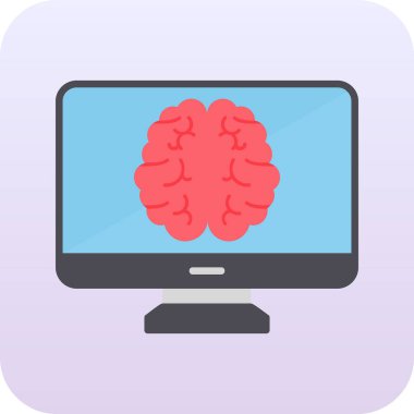 bilgisayar ekranı simgesi, vektör illüstrasyonu basit tasarım