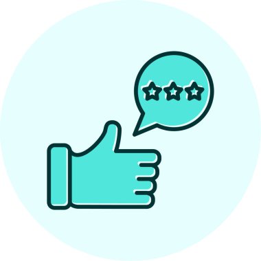 Geri bildirim simgesi, vektör illüstrasyon tasarımı 