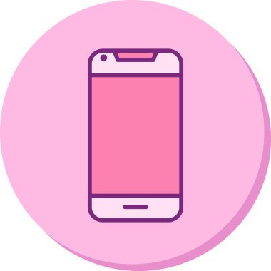 Smartphone web simgesi, vektör çizim 