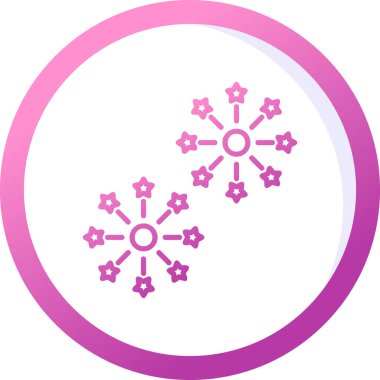 Havai fişek web simgesi, vektör illüstrasyonu 