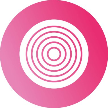 Bir çember simgesinin vektör illüstrasyonu 