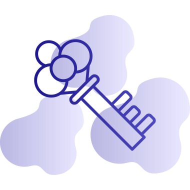 Anahtar. Web simgesi basit illüstrasyon 