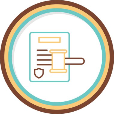 Adalet simgesi vektörünün çekici