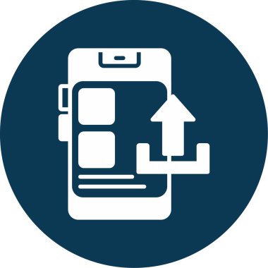 vector illustration of Upload modern icon                