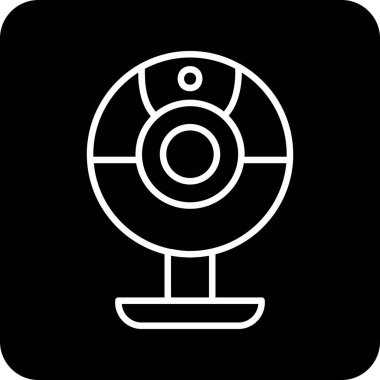 Web kamera simge vektör çizim