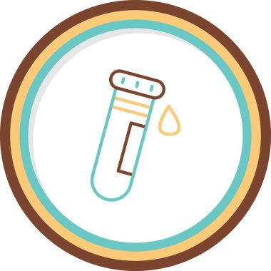 kan testi ikonu vektör illüstrasyonu         