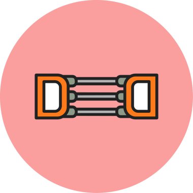 Göğüs açıcı simgesinin web illüstrasyonu