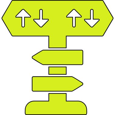 yönler web simgesi basit tasarım 