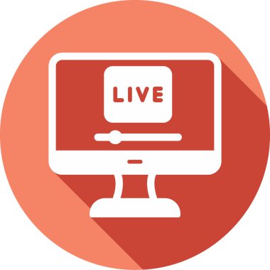 Yaşa. Web simgesi basit bir illüstrasyon. Ben...