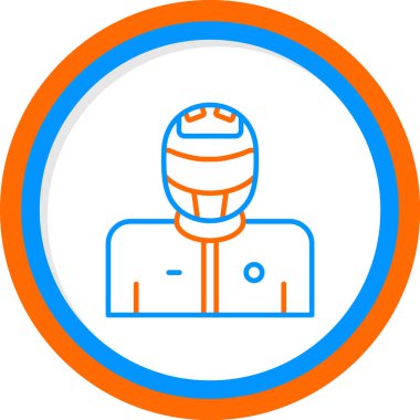 BMX sürücüsü. Web simgesi basit tasarım