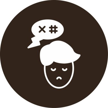 İstismar. Web simgesi vektör illüstrasyonu