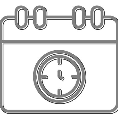 Takvim. Web simgesi basit tasarım 