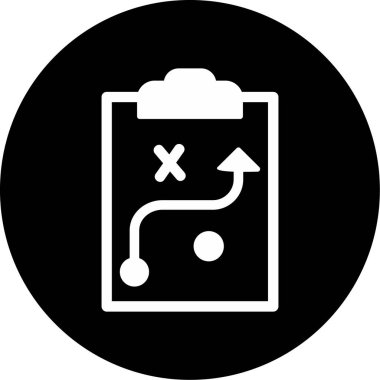 Strateji Simgesi Vektör illüstrasyonu 