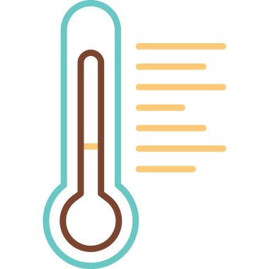 Sıcaklık web simgesi resimleme tasarımı