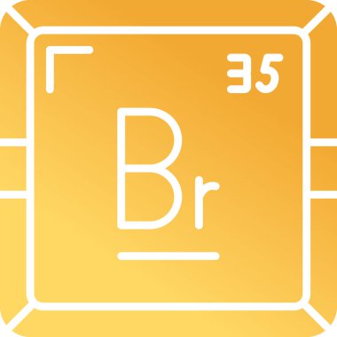 Bromine - Fundamental Chemical Element clipart