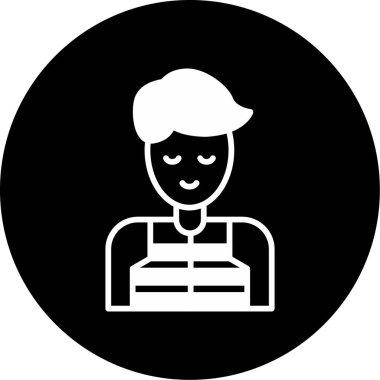 avatar male icon, vector illustration 