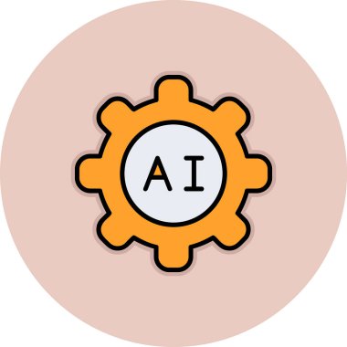 Ai Ayarları web simgesi, vektör illüstrasyonu 