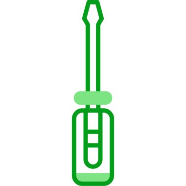 tornavida simgesi. Web için tornavida simgesinin karikatür çizimi