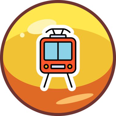 Web simgesi tren, illüstrasyon vektör 