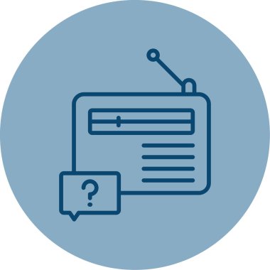 radyo simgesi vektör illüstrasyonu 