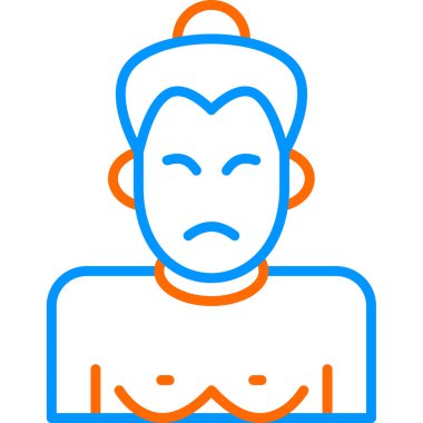 Sumo web simgesi, vektör illüstrasyonu