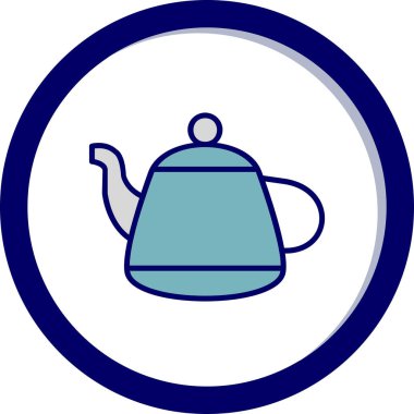 Vektör illüstrasyonu, çaydanlık ağı simgesi 