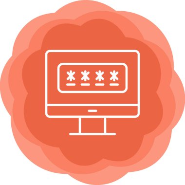 password web icon vector illustration 