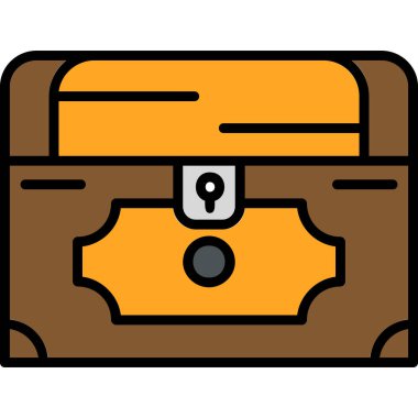 Göğüs simgesi, vektör illüstrasyonu basit tasarım