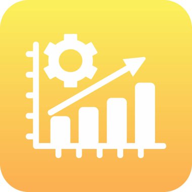  Üretim düzlüğü simgesi, vektör illüstrasyonu