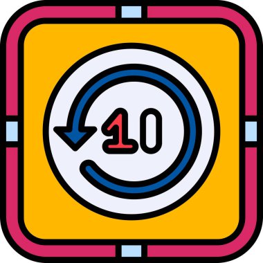 Bir Geri Dönüşün vektör çizimi