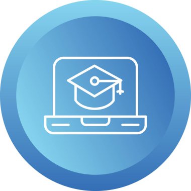 Eğitimin vektör illüstrasyonu modern simge 