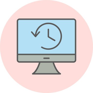 Tarih web simgesi. Basit resimleme