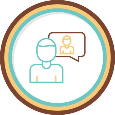 öz farkındalık simgesi, vektör illüstrasyonu basit tasarım