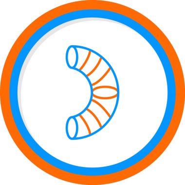 Torus. Web simgesi vektör illüstrasyonu