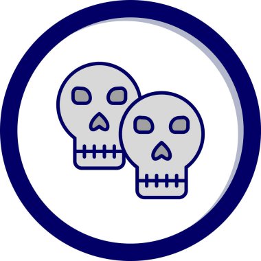 kafatası simgesi vektör illüstrasyonu