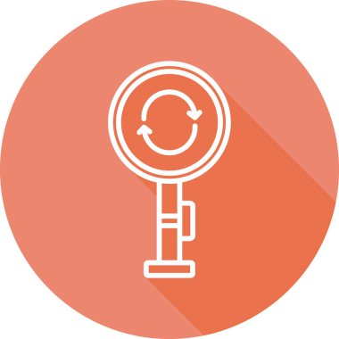 vector illustration of Roundabout modern icon