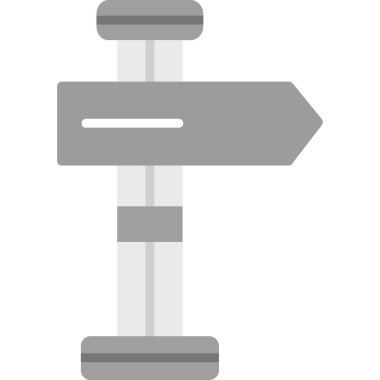 Bir sokak işaretinin vektör illüstrasyonu