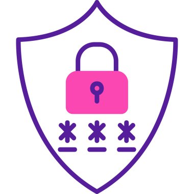 Gizlilik simgesi vektör illüstrasyon tasarımı