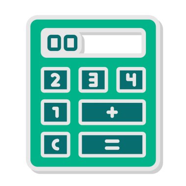 hesap makinesi vektör simgesi modern basit vektör çizimi