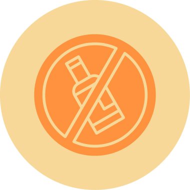 Alkol işareti simgesi çizimi yok